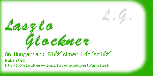laszlo glockner business card